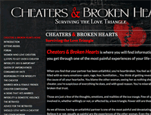 Tablet Screenshot of cheatersnbrokenhearts.net